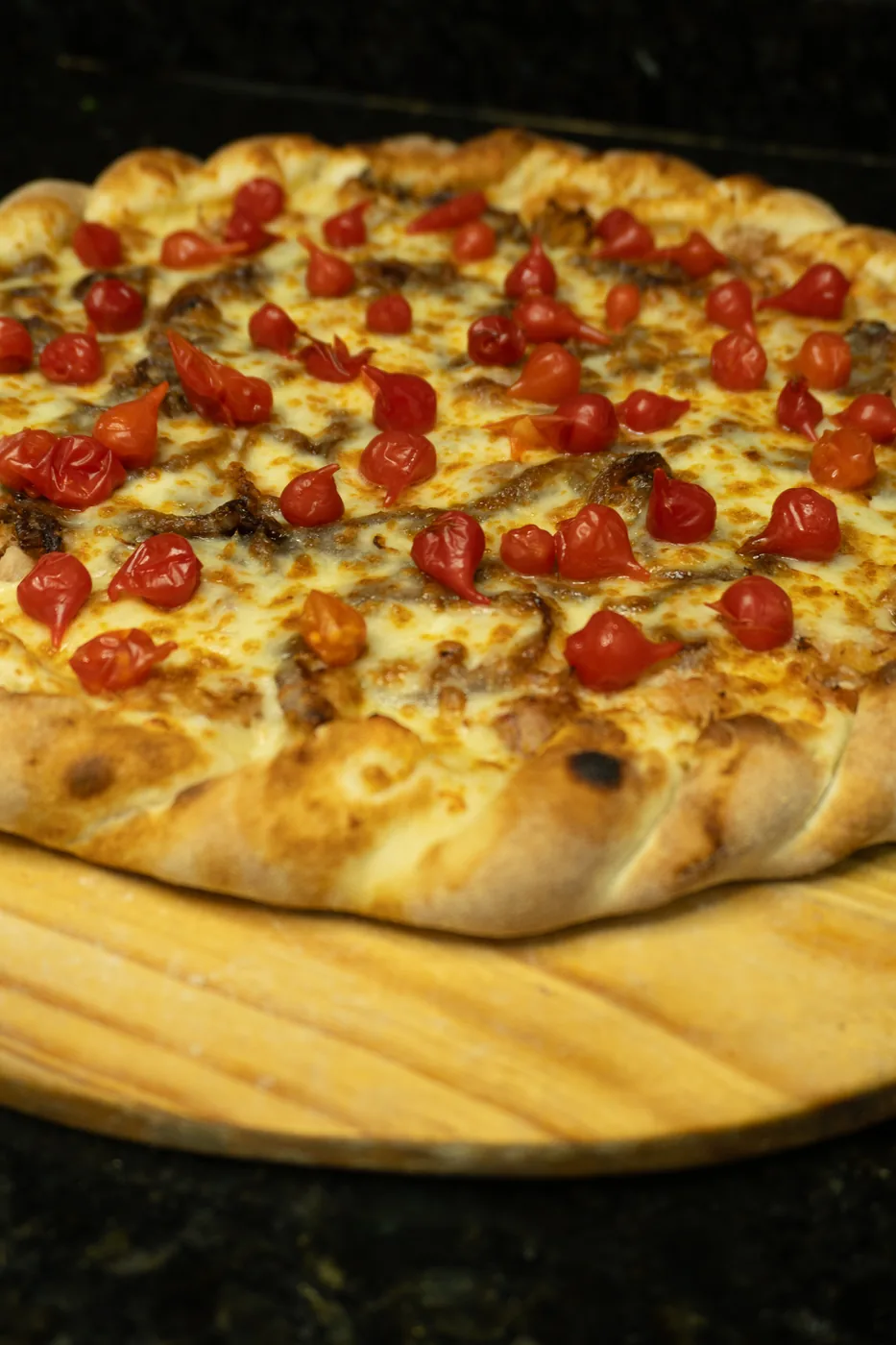 Fotografia gastronômica de pizza artesanal feita pela 197 Produções